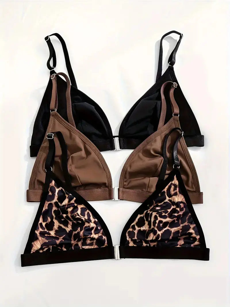 Lot de 3 Soutiens-Gorge Élégants Femme | Confort & Style