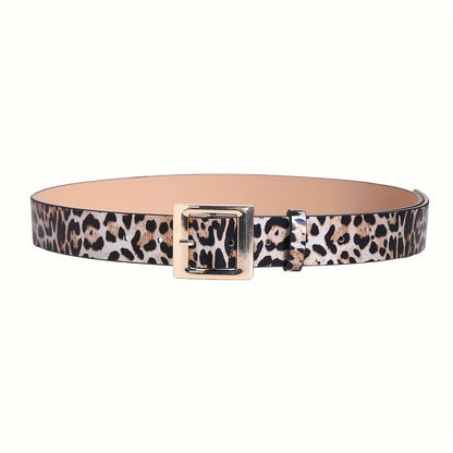 Single Leopard Print Wide Waist Belt for Women - Jungle Line