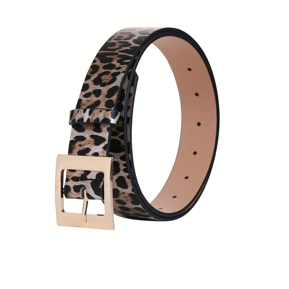 Single Leopard Print Wide Waist Belt for Women - Jungle Line
