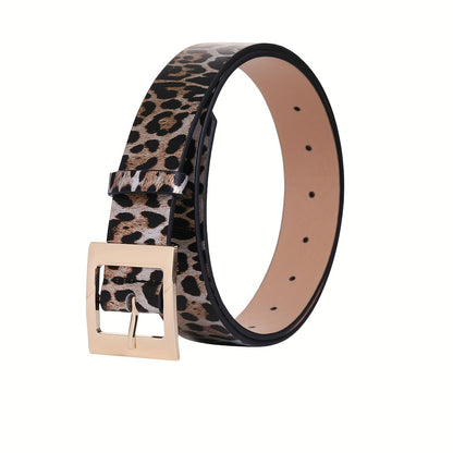 Single Leopard Print Wide Waist Belt for Women - Jungle Line