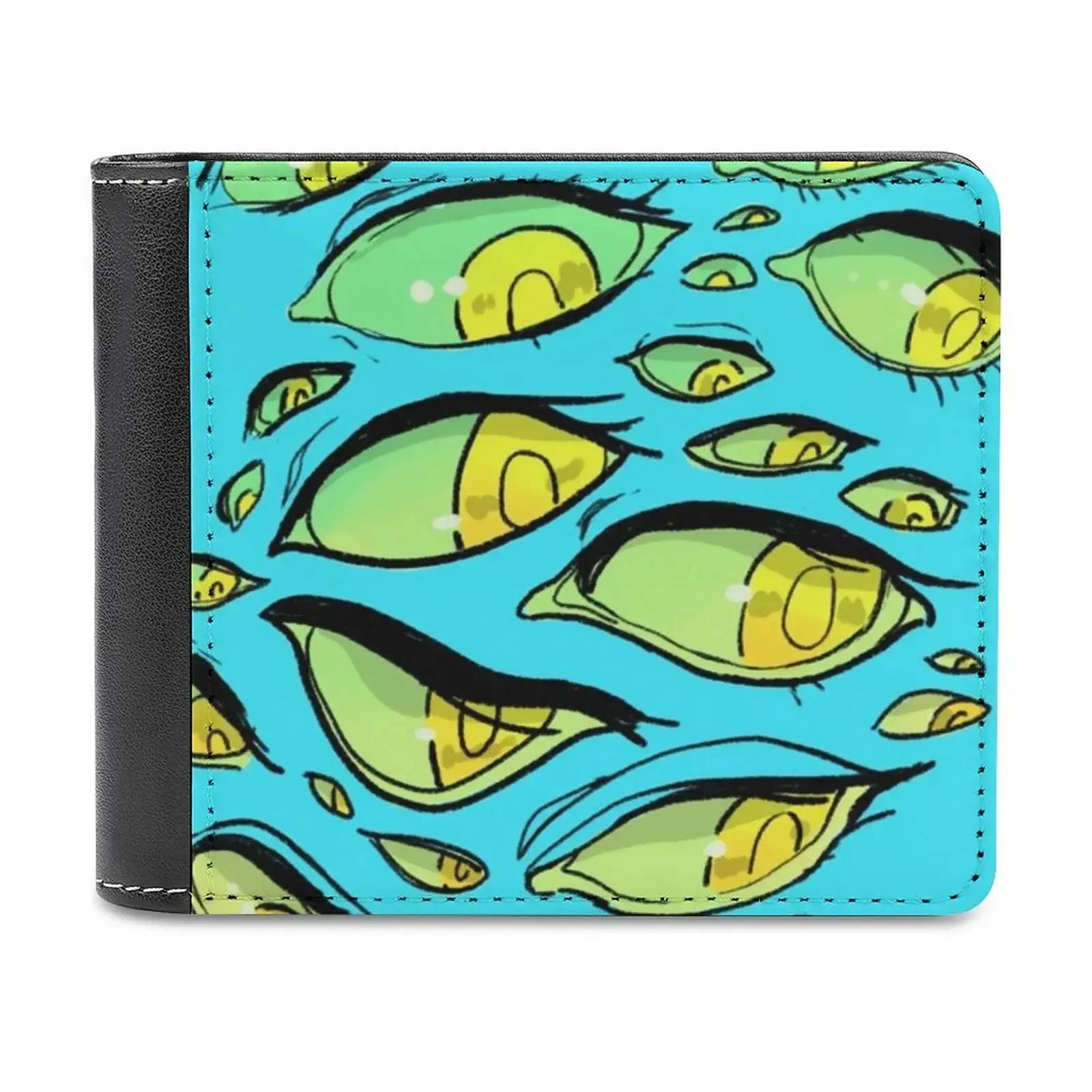 Red White And Black Leopard Print Men's wallet leather - Jungle Line