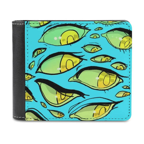 Red White And Black Leopard Print Men's wallet leather - Jungle Line