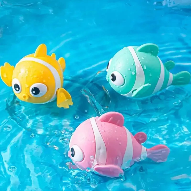 Bath Toys Cute Swimming Clown Fish Bath Toy for Toddlers Jungle Line
