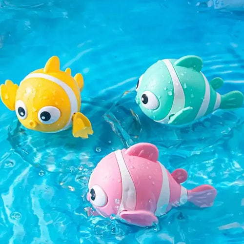 Bath Toys Cute Swimming Clown Fish Bath Toy for Toddlers Jungle Line