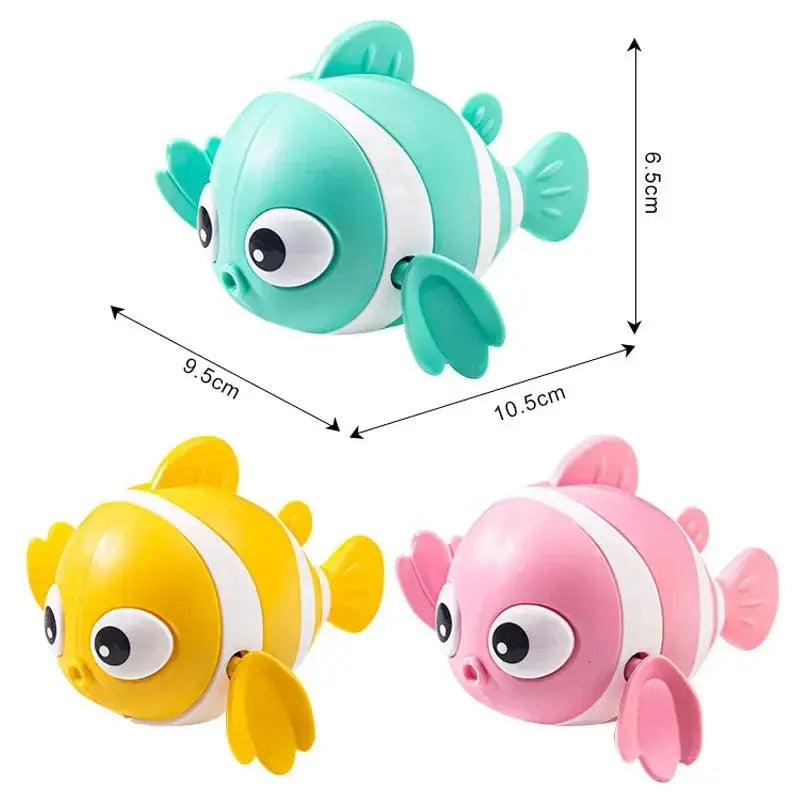 Bath Toys Cute Swimming Clown Fish Bath Toy for Toddlers Jungle Line