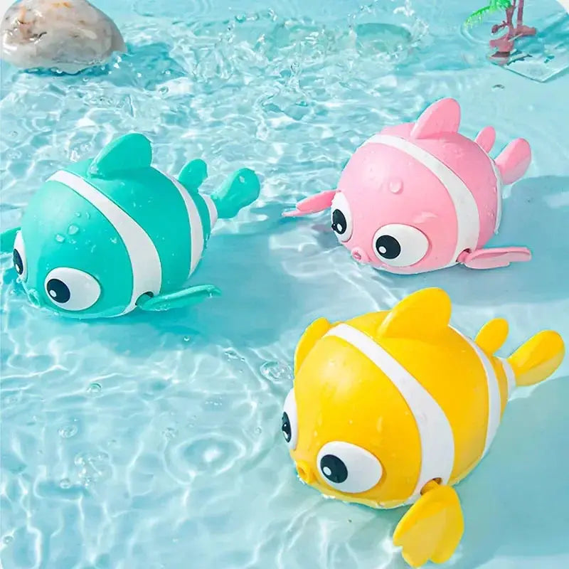 Bath Toys Cute Swimming Clown Fish Bath Toy for Toddlers Jungle Line
