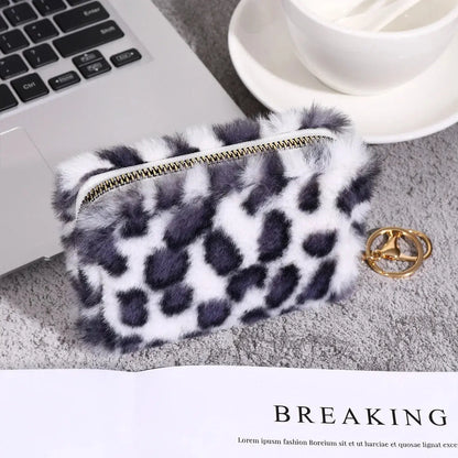 Creative Plush Coin Purse Fashion Leopard Pattern Women - Jungle Line