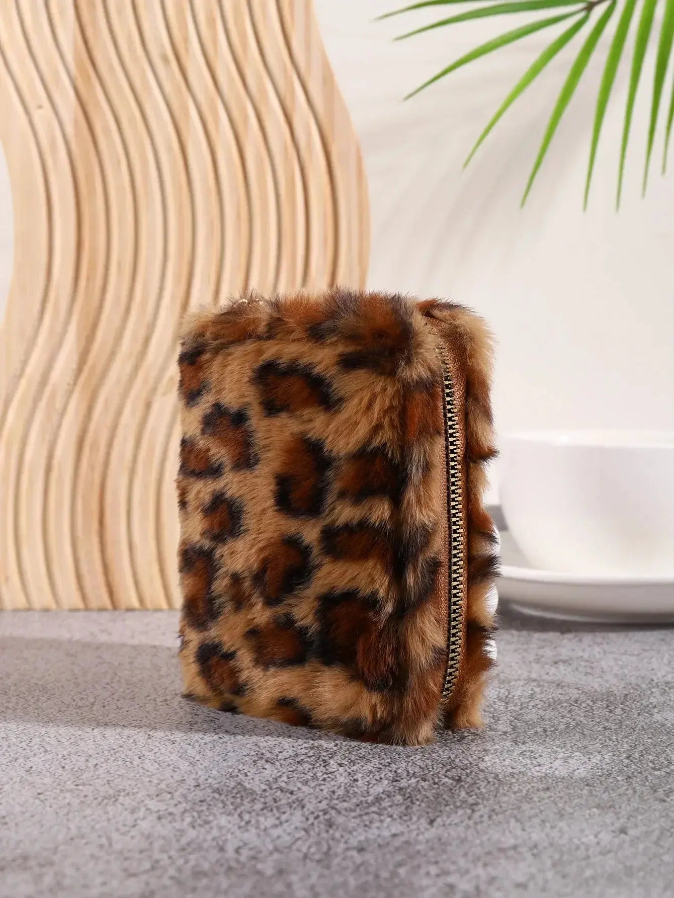 Creative Plush Coin Purse Fashion Leopard Pattern Women - Jungle Line