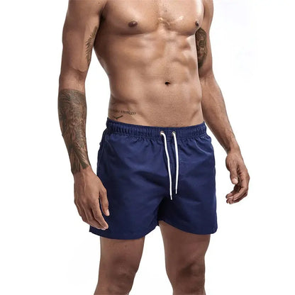 Mens Swim Trunks with Pockets Mesh Liner Summer Jungle Line