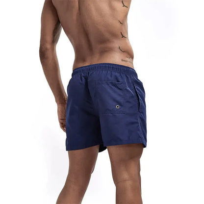 Mens Swim Trunks with Pockets Mesh Liner Summer Jungle Line