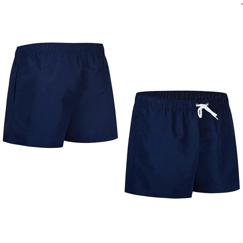 Mens Swim Trunks with Pockets Mesh Liner Summer Jungle Line