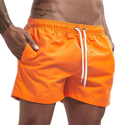 Mens Swim Trunks with Pockets Mesh Liner Summer Jungle Line