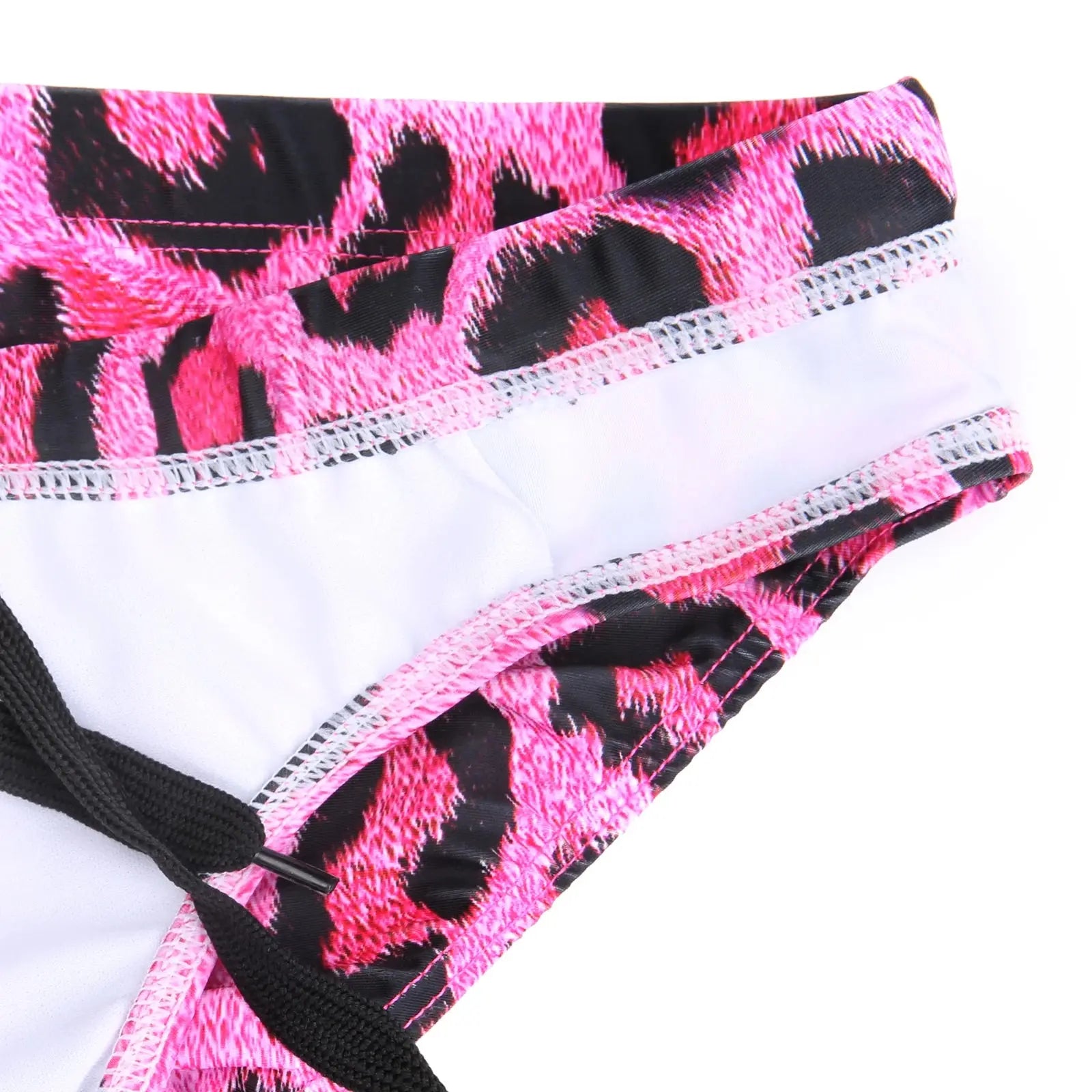 Slip de bain homme Jungle Line, maillot de bain boxer sexy à motif léopard, taille basse, idéal pour plage et piscine.