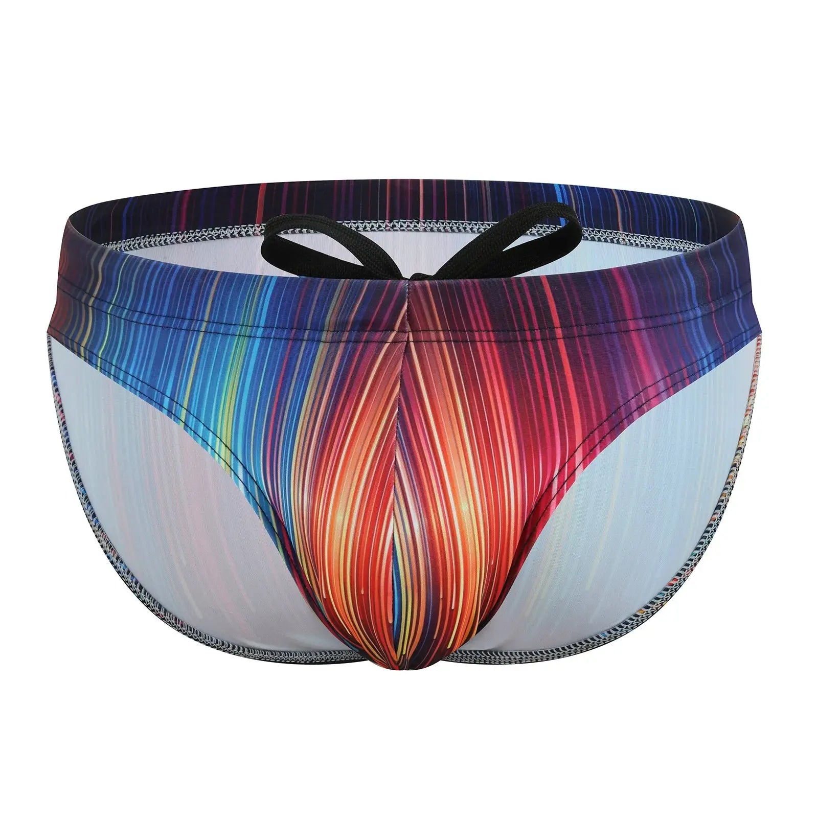 Maillot de bain homme Jungle Line à motif léopard, slip de bain sexy, bas taille basse, idéal pour plage et piscine.