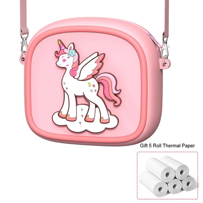 Upgrade Kids Camera Instant 1080P HD Dual Lens Selfie Jungle Line