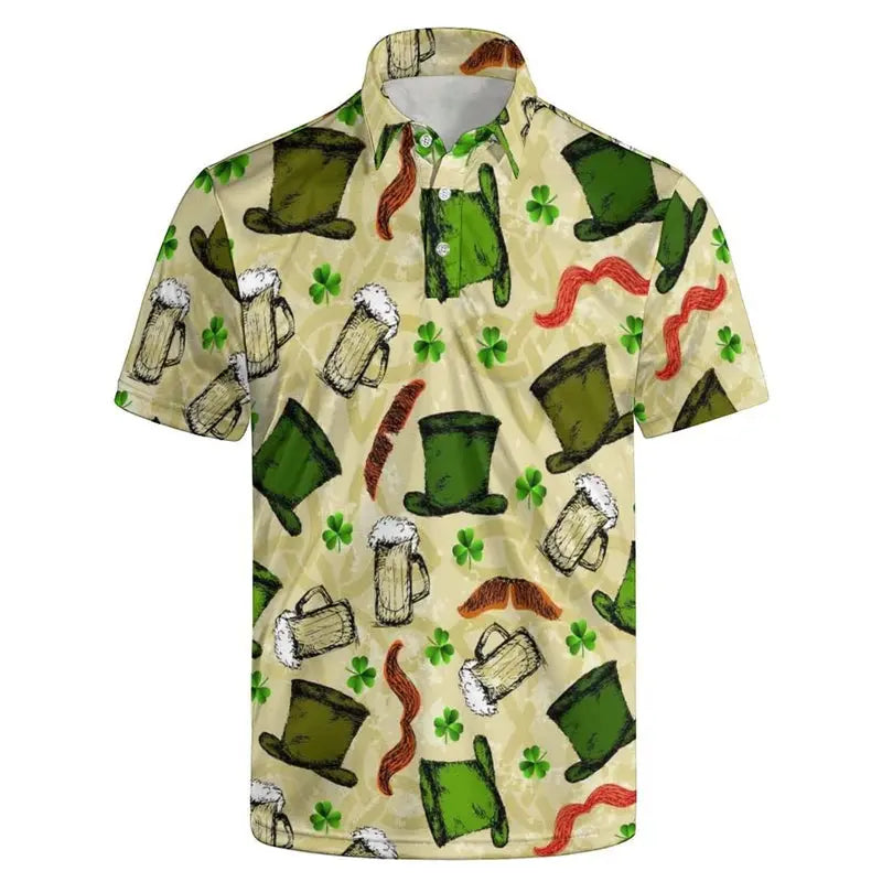 Fashion Leopard Polo Shirt For Men Summer Women - Jungle Line