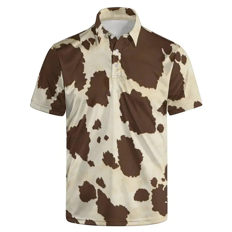Fashion Leopard Polo Shirt For Men Summer Women - Jungle Line