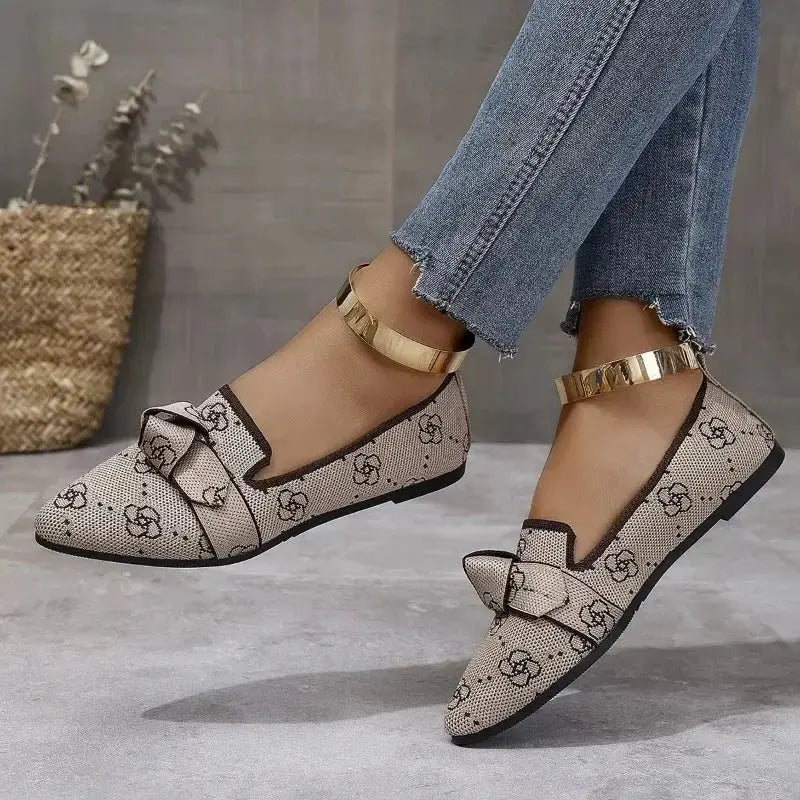 Women Shoes Leopard Print Flats Pointed Toe Flat Casual - Jungle Line
