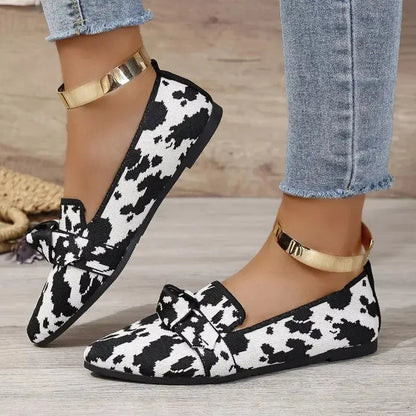 Women Shoes Leopard Print Flats Pointed Toe Flat Casual - Jungle Line