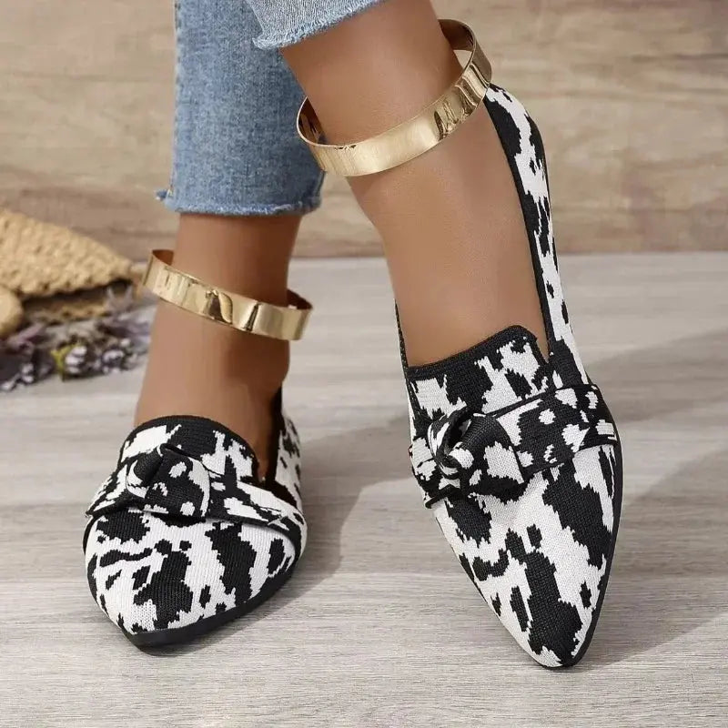 Women Shoes Leopard Print Flats Pointed Toe Flat Casual - Jungle Line
