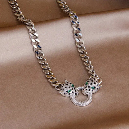 Classic Crystal Leopard Open Bangles&Bracelet for Women - Jungle Line