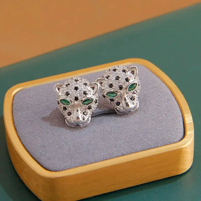 Classic Crystal Leopard Open Bangles&Bracelet for Women - Jungle Line