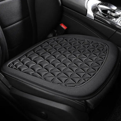 Jungle Line red breathable fabric car seat cover with 3D triangular concave design, provides comfort and protection for vehicle seats.
