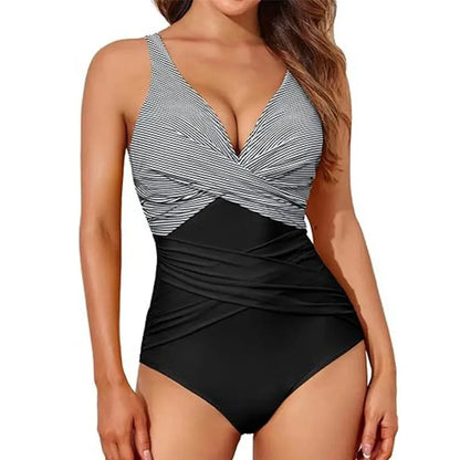 Vintage One Piece Swimsuit Sexy Printed Swimming Suit for Women Summer Monokini Swimwear Bathing Suits Boho Ladies Swimsuits - Jungle Line