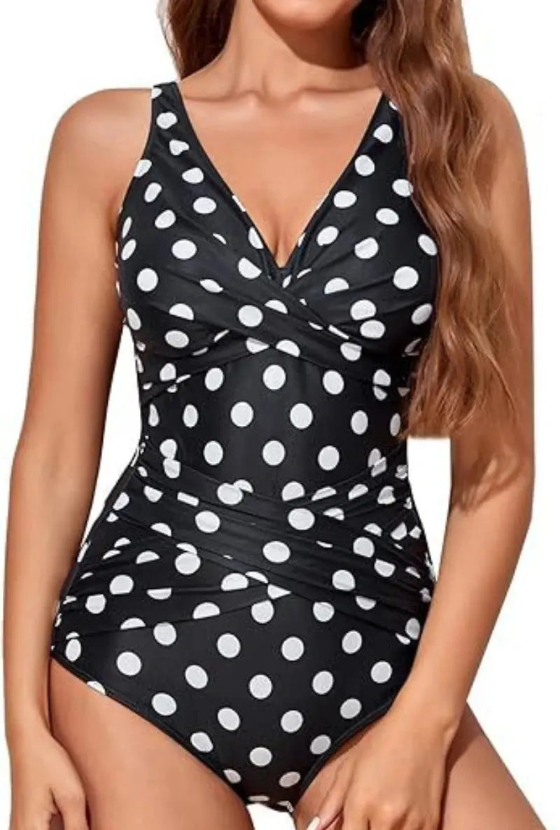 Vintage One Piece Swimsuit Sexy Printed Swimming Suit for Women Summer Monokini Swimwear Bathing Suits Boho Ladies Swimsuits - Jungle Line