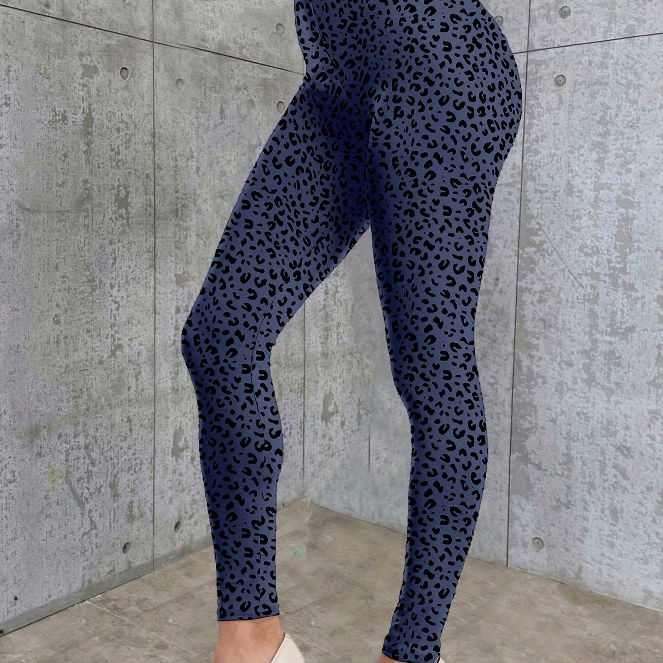 Sexy Leopard Print High Waist Skinny Leggings - Stretchy, Comfortable, and Flattering Fit - Women's Fashion Clothing for Everyday Wear - Jungle Line