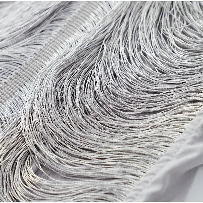 Sexy Hollow Out BacklessTassel Halter Dress Women Elegant Off Shoulder Sleeveless Slim Short Dresses Ladies Party Club Vestidos - Jungle Line