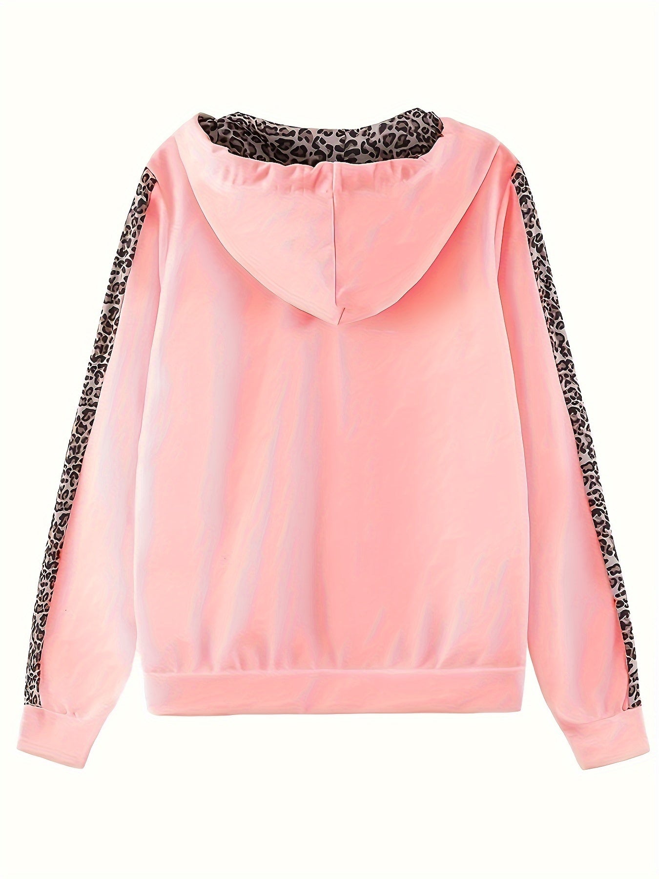 Cross-border New European and American Women's Leopard Print Hooded Sweatshirt Swear Set - Jungle Line