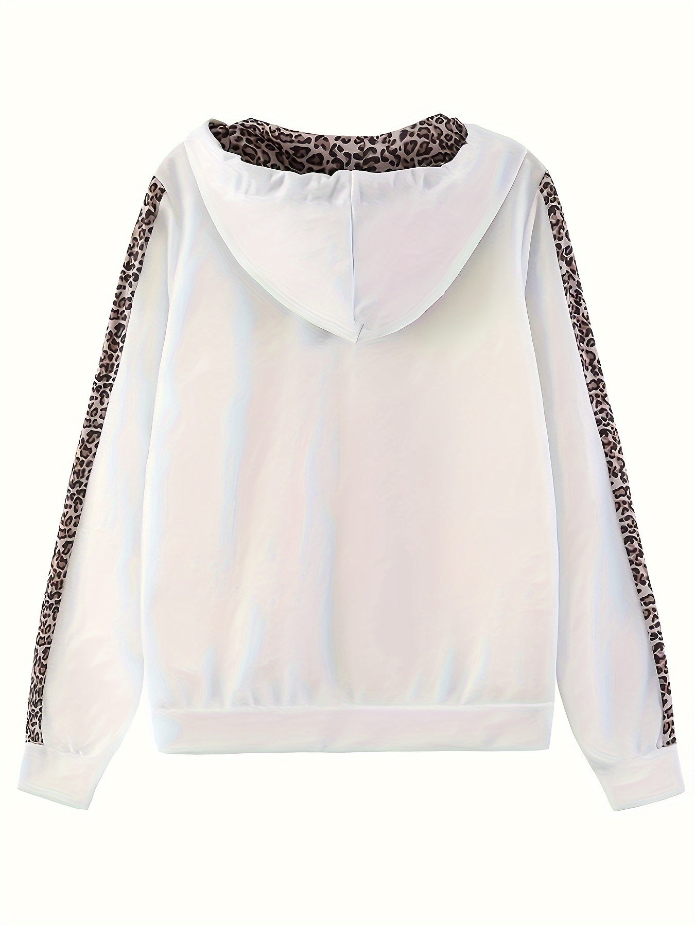 Cross-border New European and American Women's Leopard Print Hooded Sweatshirt Swear Set - Jungle Line