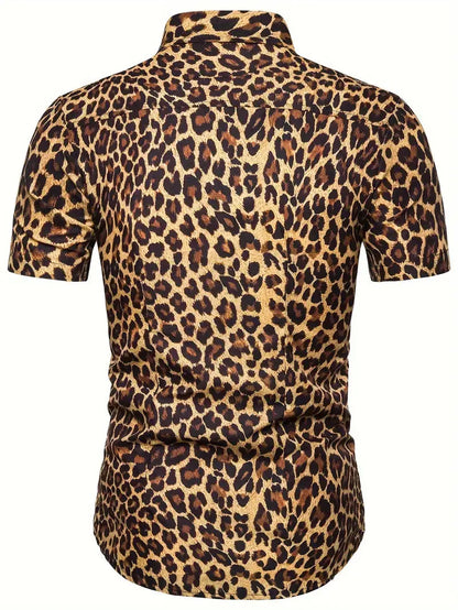 Chemise Léopard Homme – Style Décontracté & Tendance pour l’Été