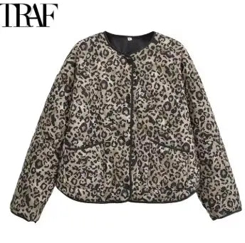 Veste Imprimée Léopard Femme – Pardessus Tendance JUNGLE LINE