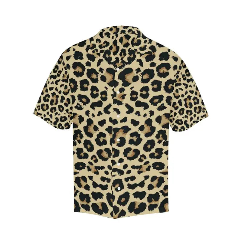Leopard Hawaiian Shirt For Men Women Summer Street - Jungle Line