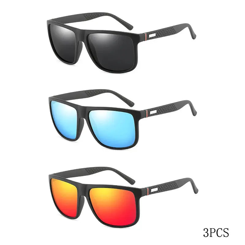 Fashion Vintage Square Polarized Sunglasses Men Women Luxury Brand Designer Men's Sun Glasses Driving Fishing UV400 Eyewear Man - Jungle Line