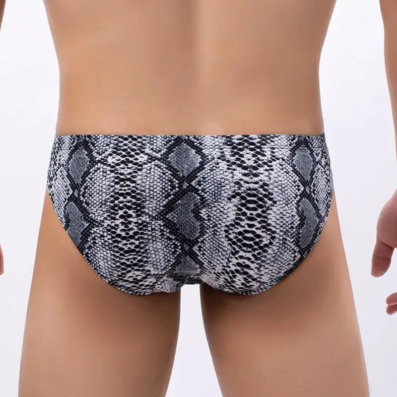 Ropa interior sexi para hombre Men's underwear printed leopard print cueca snake print low waist sexy Panties mens bikini new - Jungle Line