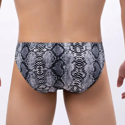 Ropa interior sexi para hombre Men's underwear printed leopard print cueca snake print low waist sexy Panties mens bikini new - Jungle Line