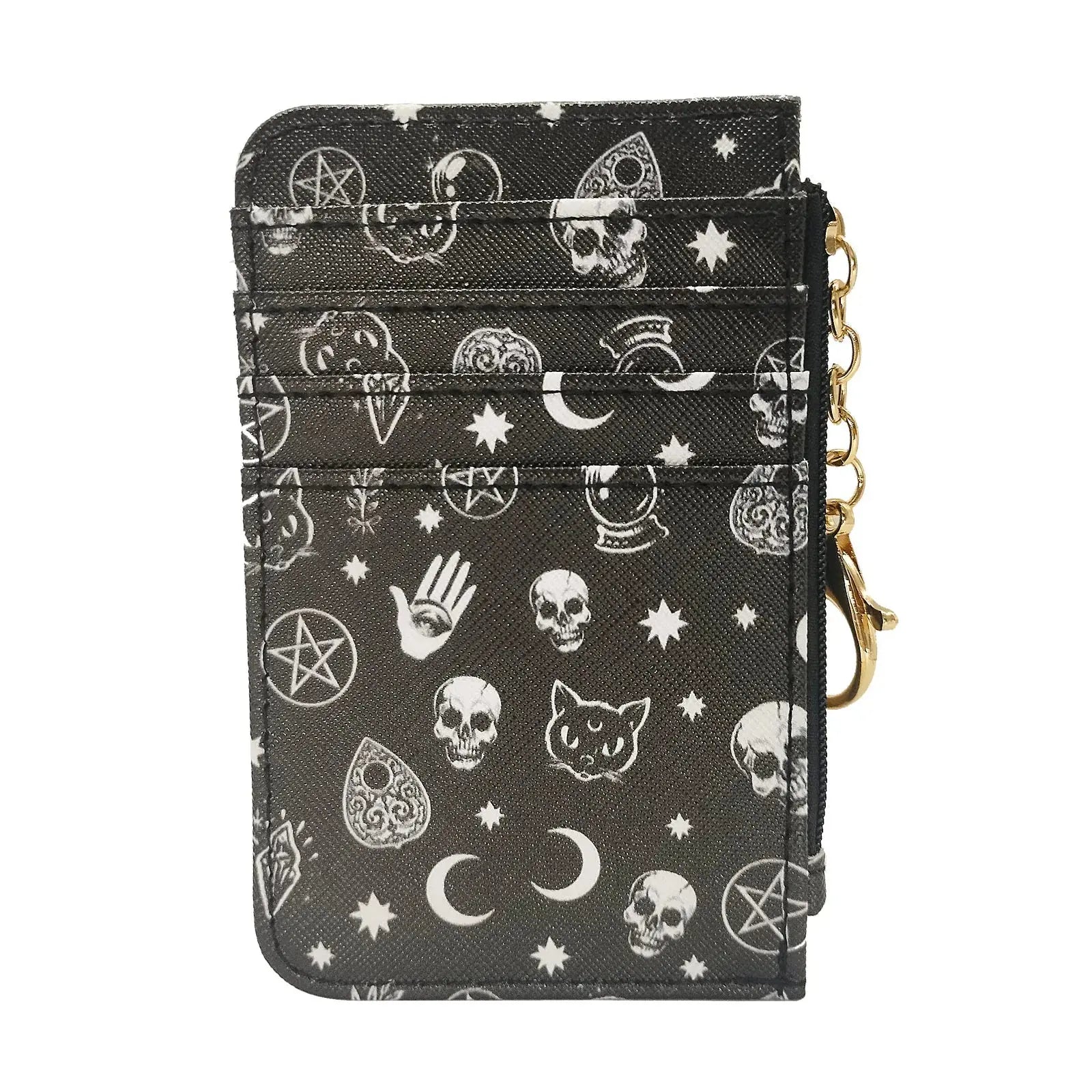 New Leopard Pattern Leather Slim Card Wallet For  men - Jungle Line