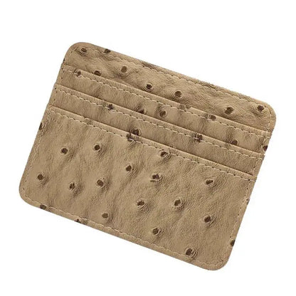 New Leopard Pattern Leather Slim Card Wallet For  men - Jungle Line