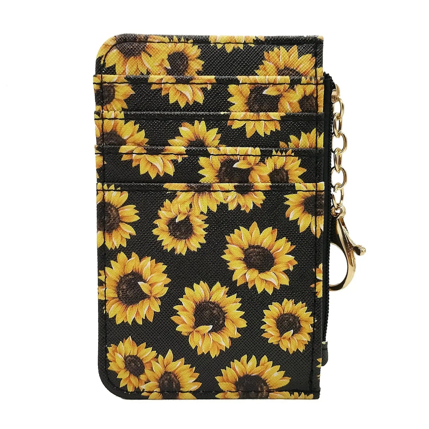 New Leopard Pattern Leather Slim Card Wallet For  men - Jungle Line