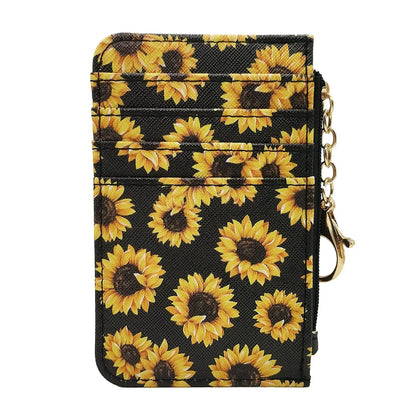 New Leopard Pattern Leather Slim Card Wallet For  men - Jungle Line