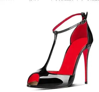 New leopard print fish mouth patent leather12cm high heels,slim heels,pointed toes,shallow mouth,party sexy fashion womens shoes - Jungle Line