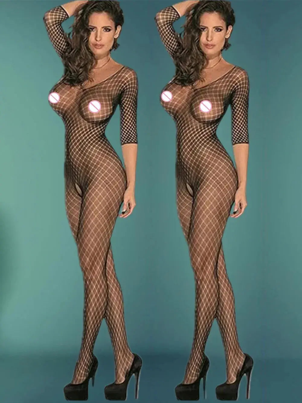 Leopard Silk Sexy Lingerie Women Body Stocking Underwear Cosplay 18 Lingerie Clothing Fishnet Bodysuit Open Crotch Bodystockings - Jungle Line