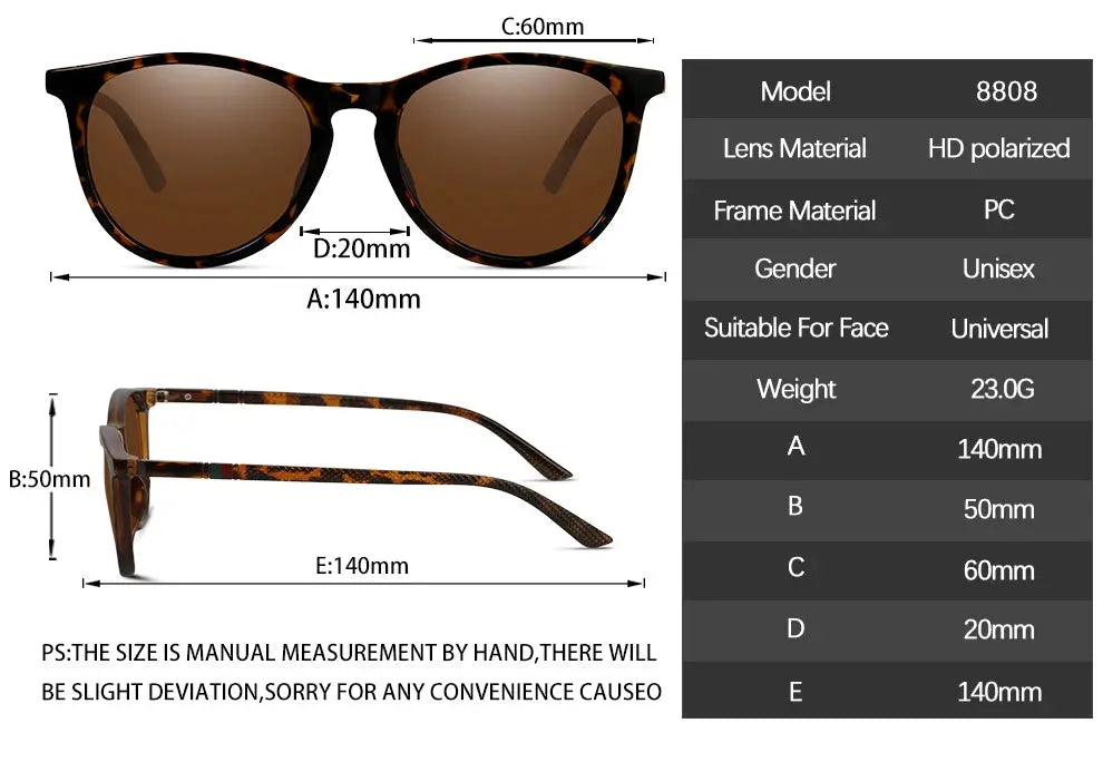 Trendy Polarized Sunglasses For  Men Brand Design - Jungle Line