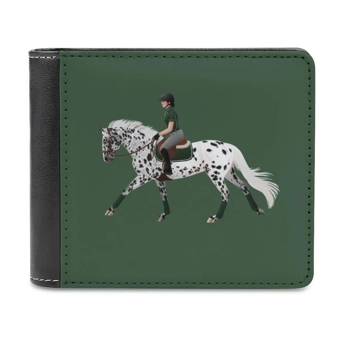 Leopard Hunter Jumper Equine Rampaige Business Men Wallets - Jungle Line