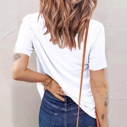 Plus Size 100% Cotton Women Tops 2025 Summer Oversized Casual Short Sleeve T-shirt Tee  Large Size Pullover Korean Female Clothi - Jungle Line