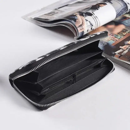 Leather Women Wallet Classic Leopard Animal Print - Jungle Line