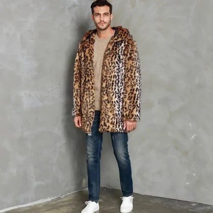 Mens Clothing New Leopard Print Mens Hat Throwing Jungle Line